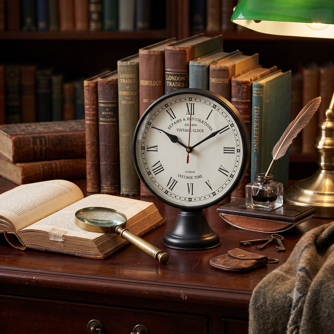 3 Elegant Ways to Style a Statement Metal Table Clock in Your Home