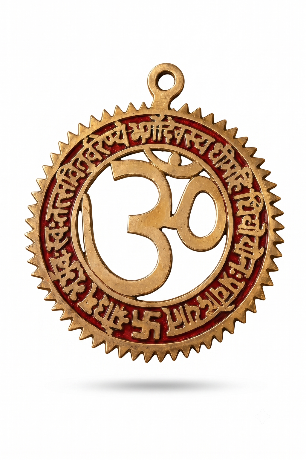 Premium Brass Om Wall Hanging For Home Entrance Door, Temple, Office, Pooja Room Decor | Positive Energy | Housewarming & Festival Gift