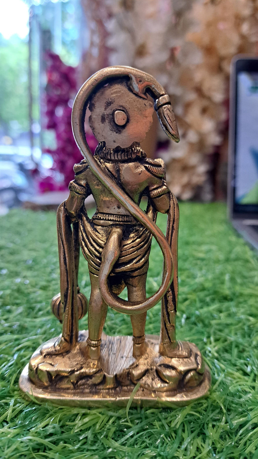 Premium Panchdhatu Hanuman Ji Idol | Super Fine Finish 5-Inch Bajrangbali Murti by Devicrafts